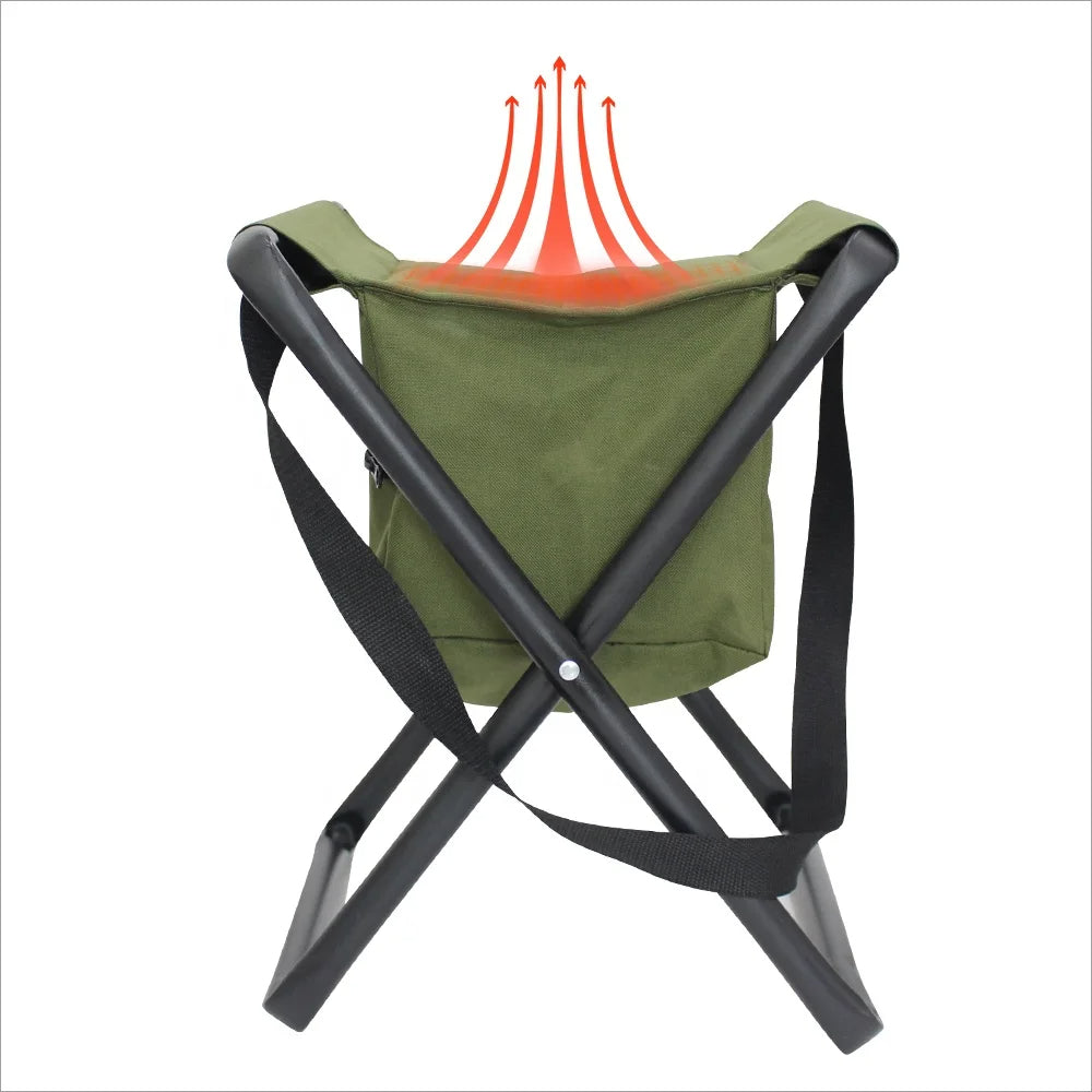 Foldestol med varme i sædet