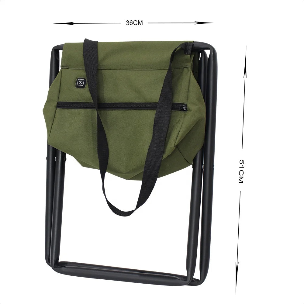 Foldestol med varme i sædet